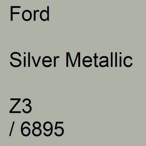 Ford, Silver Metallic, Z3 / 6895.